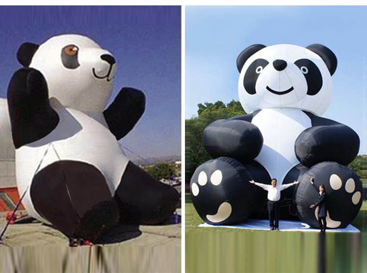 永城充气熊猫展示